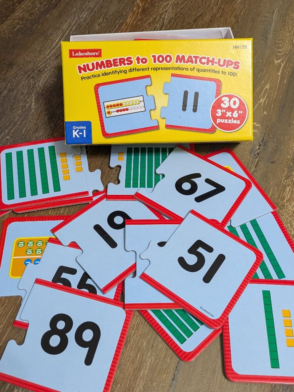 Lakeshore Learning Numbers to 100 Match-Ups Puzzles